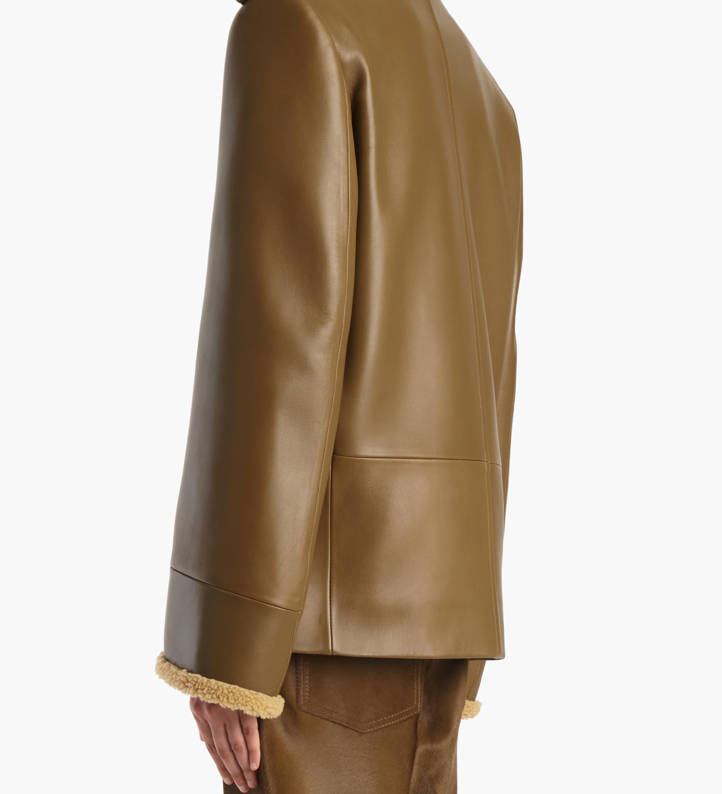 Khaite - Marlot Coat in Dark Olive