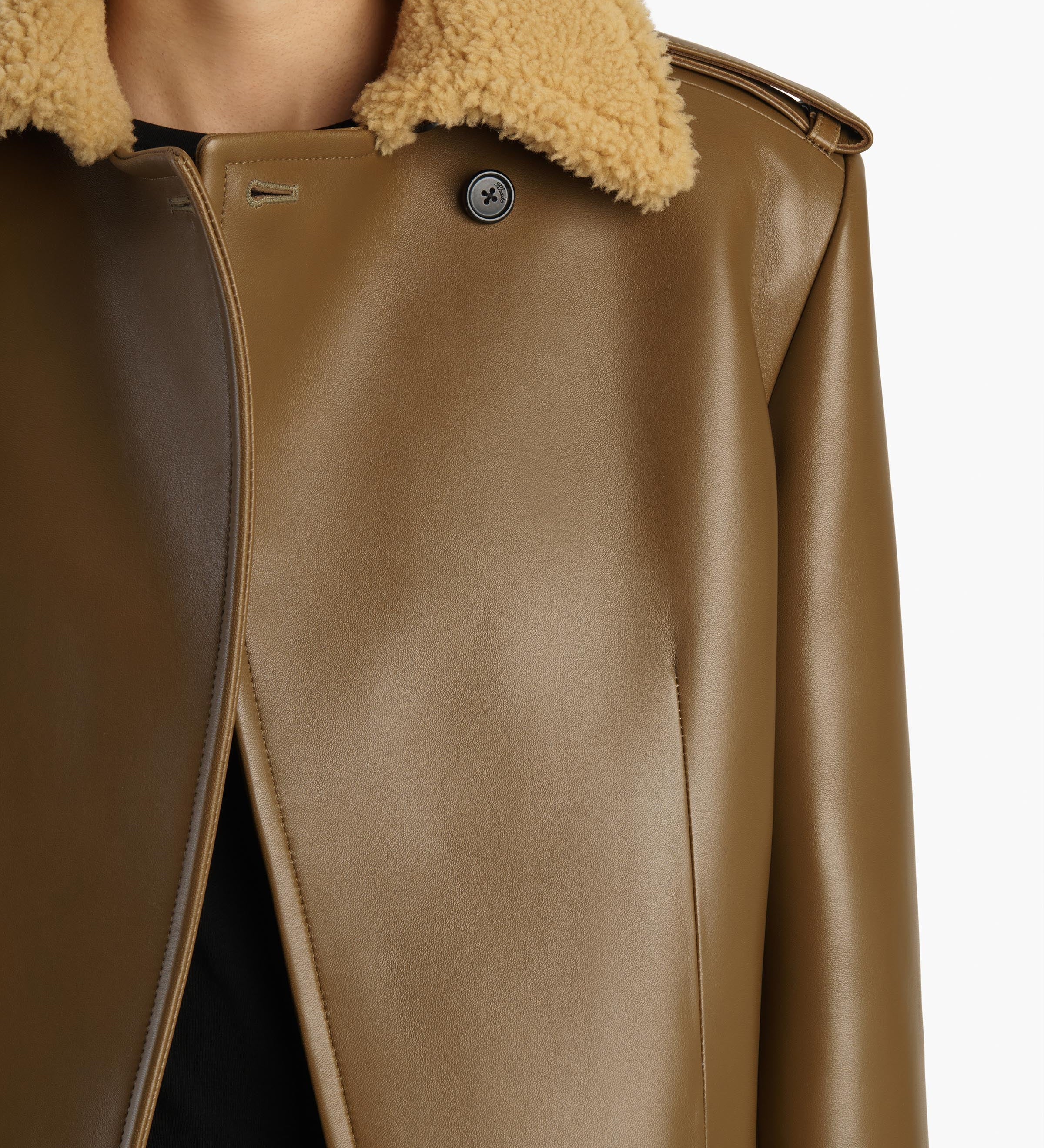 Khaite - Marlot Coat in Dark Olive