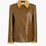 Khaite - Marlot Coat in Dark Olive