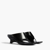 Khaite - Marlow Mule in Black Glazed Leather