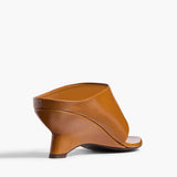 Khaite - Marlow Mule in Cuoio Glazed Leather