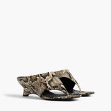 Khaite - Marlow Mule in Natural Python