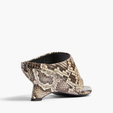 Khaite - Marlow Mule in Natural Python