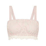 Posse - MARLOWE TOP - CREAM & RED POLKA DOT