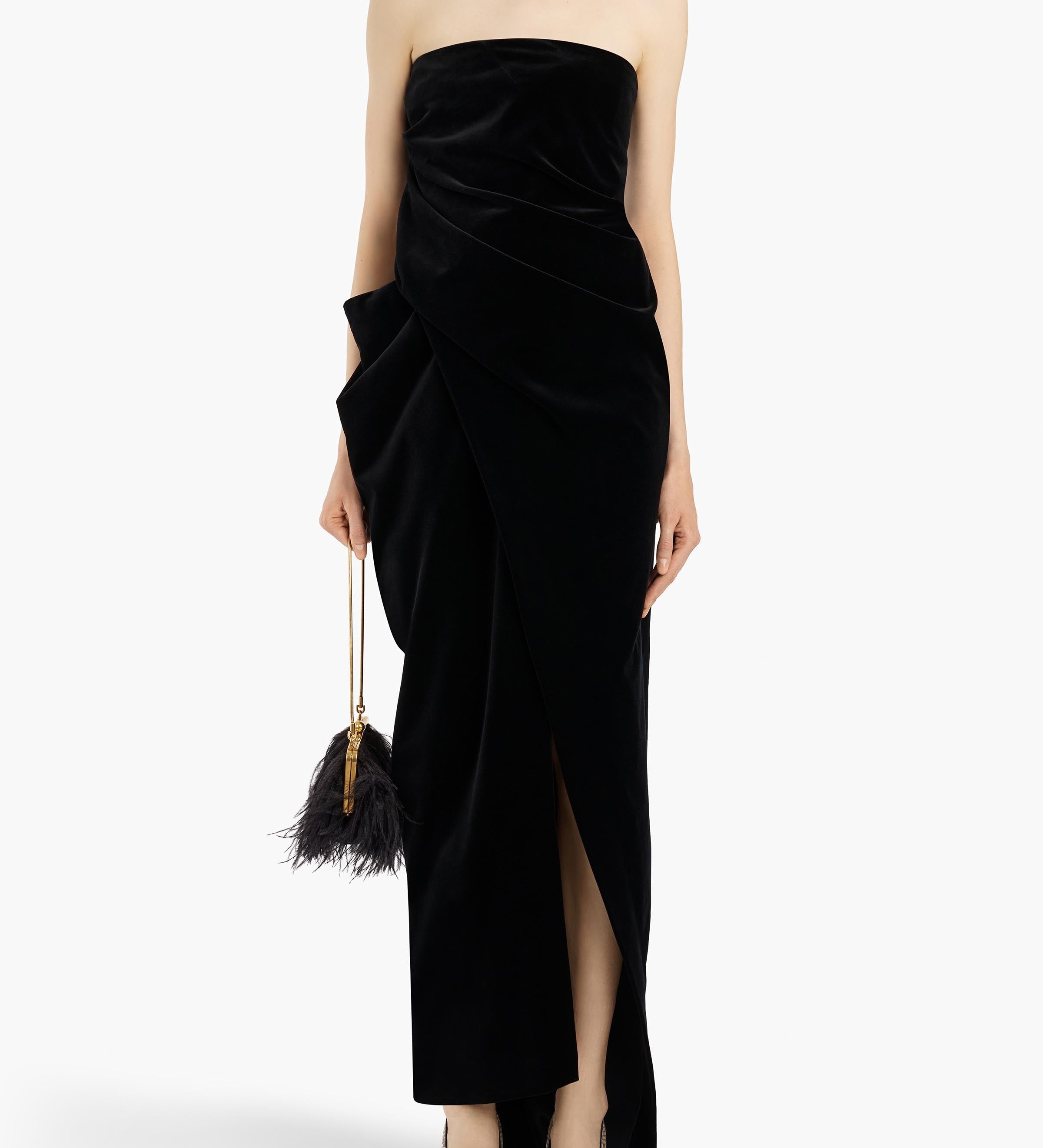 Khaite - Marou Dress in Black Velvet
