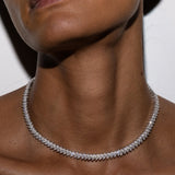 Dorsey - MARQUISE RIVIÈRE NECKLACE IN MOISSANITE