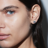 Dorsey - OVERSIZED MARTINI STUD EARRINGS IN MOISSANITE, GOLD VERMEIL