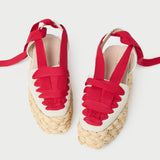 Loeffler Randall - Mason Natural/Red Platform Espadrille