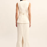 Posse - MATILDA COLUMN SKIRT - CREAM