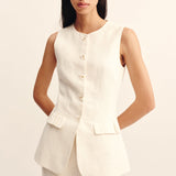 Posse - MATILDA GILET - CREAM