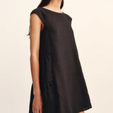 Posse - MATILDA SHIFT MINI DRESS - BLACK
