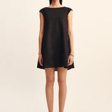 Posse - MATILDA SHIFT MINI DRESS - BLACK