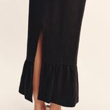 Posse - MATILDA COLUMN SKIRT - BLACK