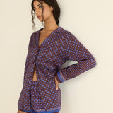 DOEN - MAURISE TOP - - MENORCA FOULARD