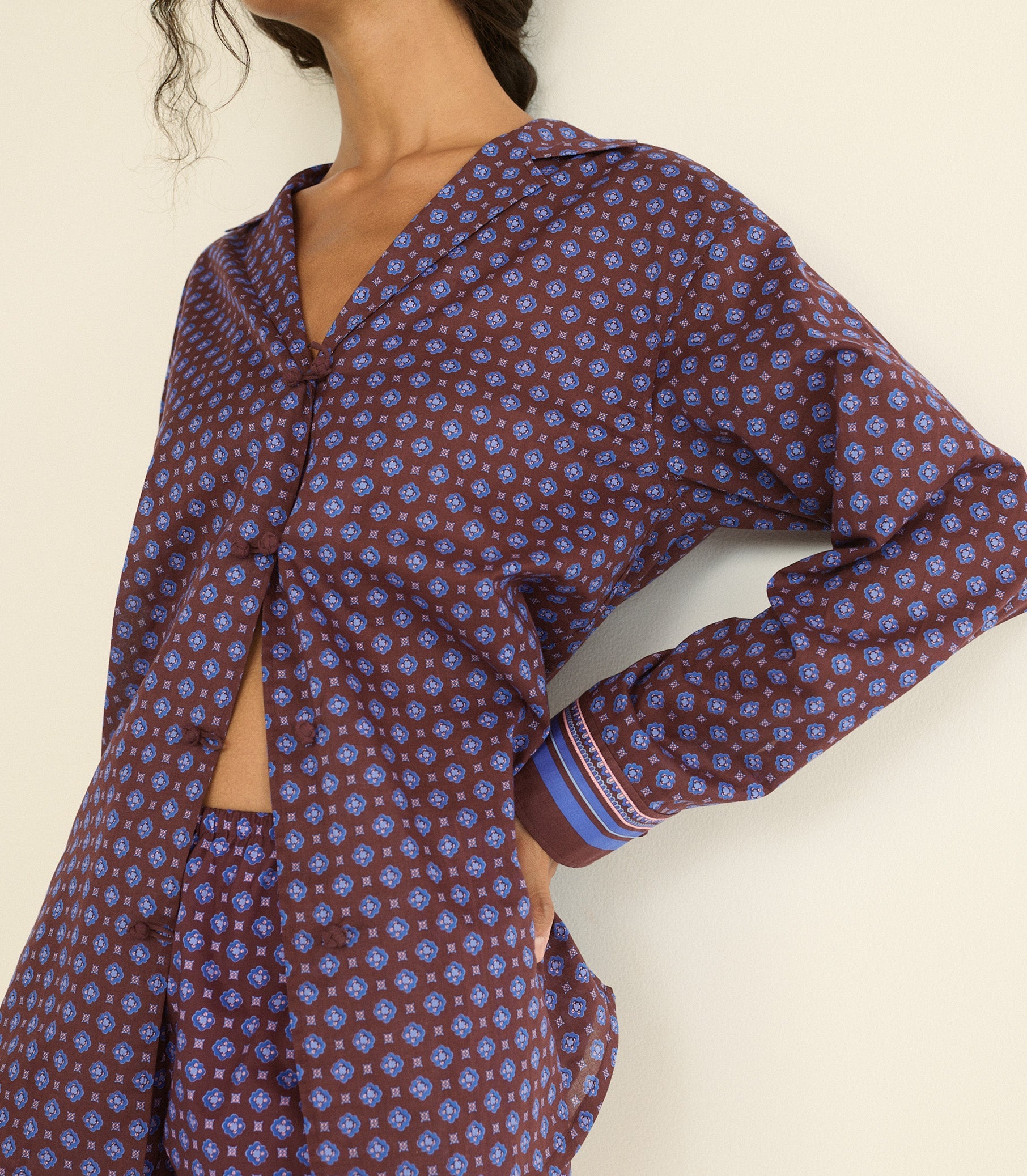 DOEN - MAURISE TOP - - MENORCA FOULARD