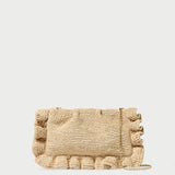 Loeffler Randall - Mavis Natural Raffia Ruffle Clutch