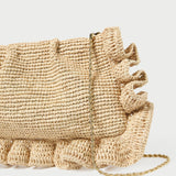 Loeffler Randall - Mavis Natural Raffia Ruffle Clutch