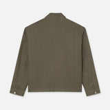 FRAME - Garment Washed Trucker -- Olive Green