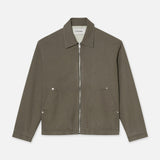 FRAME - Garment Washed Trucker -- Olive Green