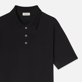FRAME - Light Pique Polo -- Black