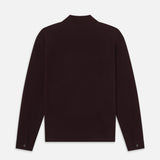 FRAME - L/S Pique Polo -- Burgundy