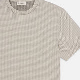 FRAME - Jacquard Stripe Tee -- White/Navy