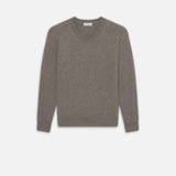 FRAME - Light Cashmere Silk Sweater -- Soft Mocha