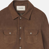 FRAME - Suede Trucker Jacket -- Mocha