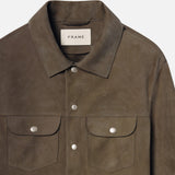 FRAME - Suede Trucker Jacket -- Mocha