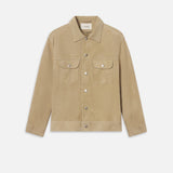 FRAME - Suede Trucker Jacket -- Oxford Beige