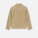 FRAME - Suede Trucker Jacket -- Oxford Beige