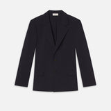 FRAME - Unlined Wool Blazer -- Dark Navy