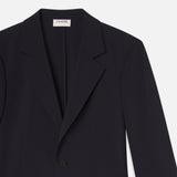 FRAME - Unlined Wool Blazer -- Dark Navy