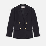 FRAME - Double Breasted Blazer -- Dark Navy