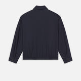 FRAME - Poplin Cotton Jacket -- Dark Navy
