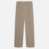 FRAME - Wide Leg Trousers -- Vintage Khaki