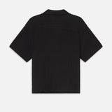 FRAME - Crochet Short Sleeve Shirt -- Black