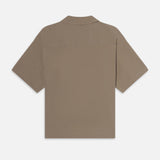 FRAME - Light Poplin Zip Shirt -- Smoky Mocha