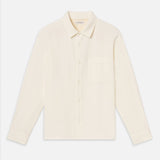 FRAME - Textured Shirt -- White Sand