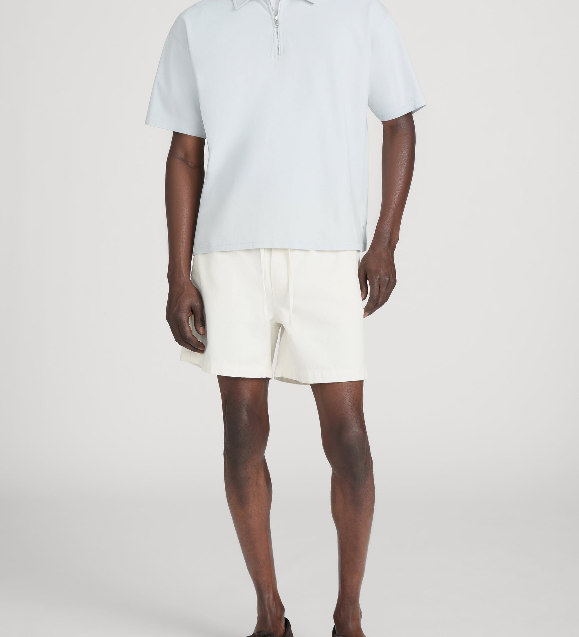 FRAME - Half Zip Pique Polo