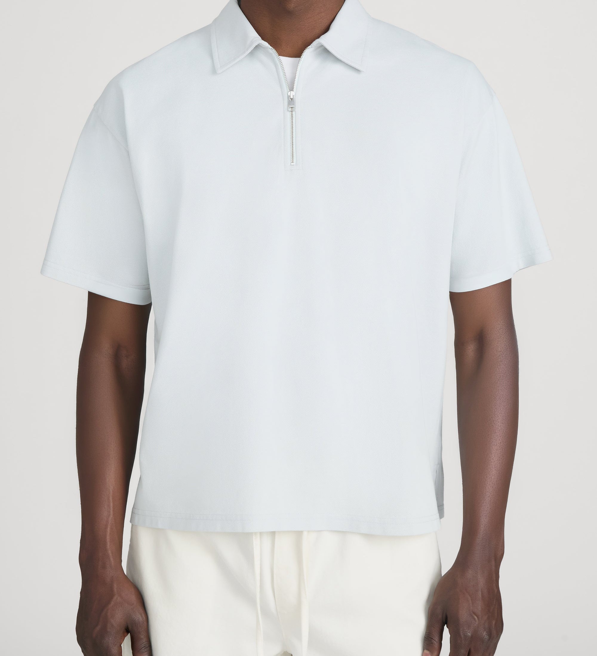 FRAME - Half Zip Pique Polo
