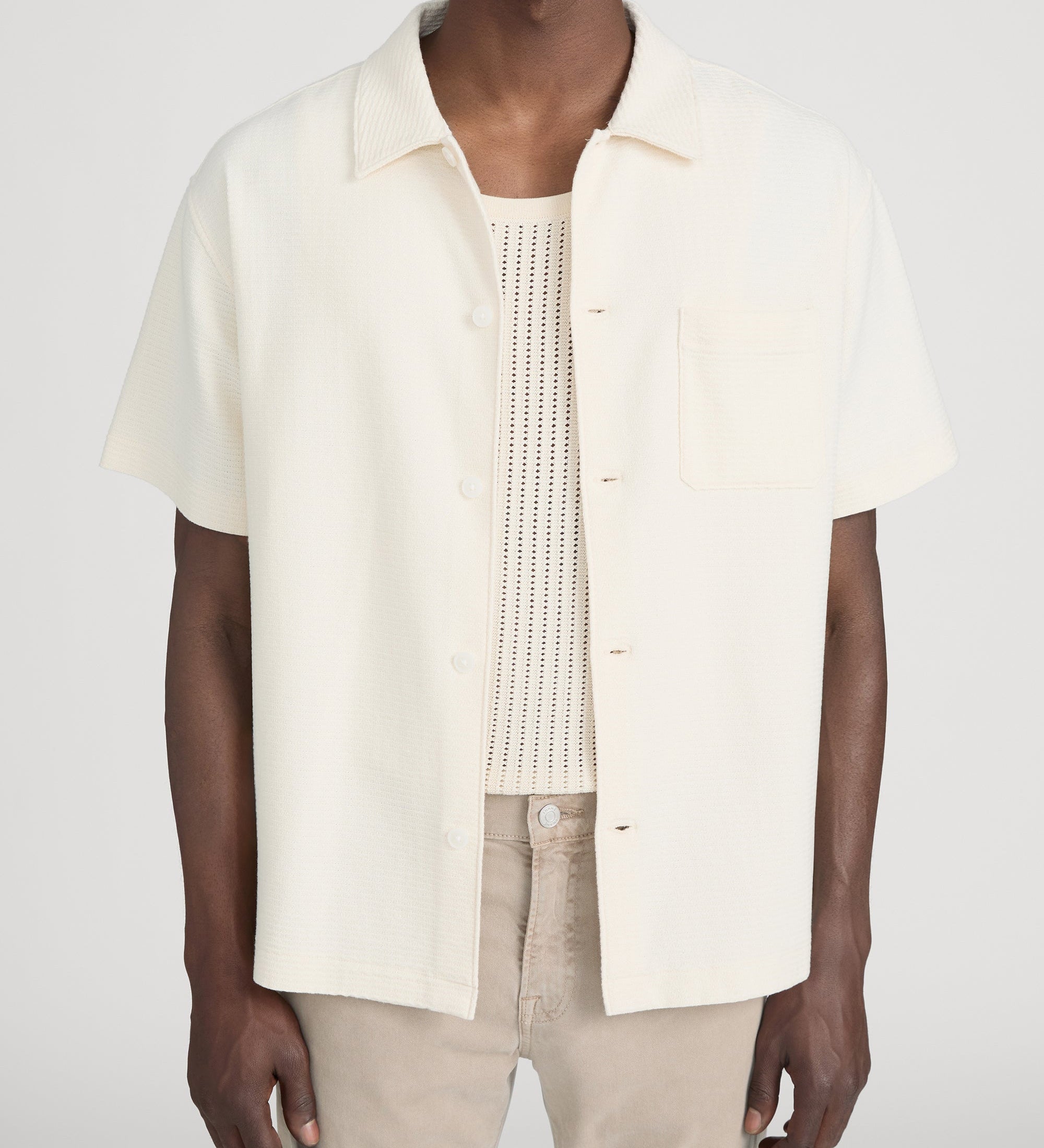 FRAME - Jacquard Button Down Shirt