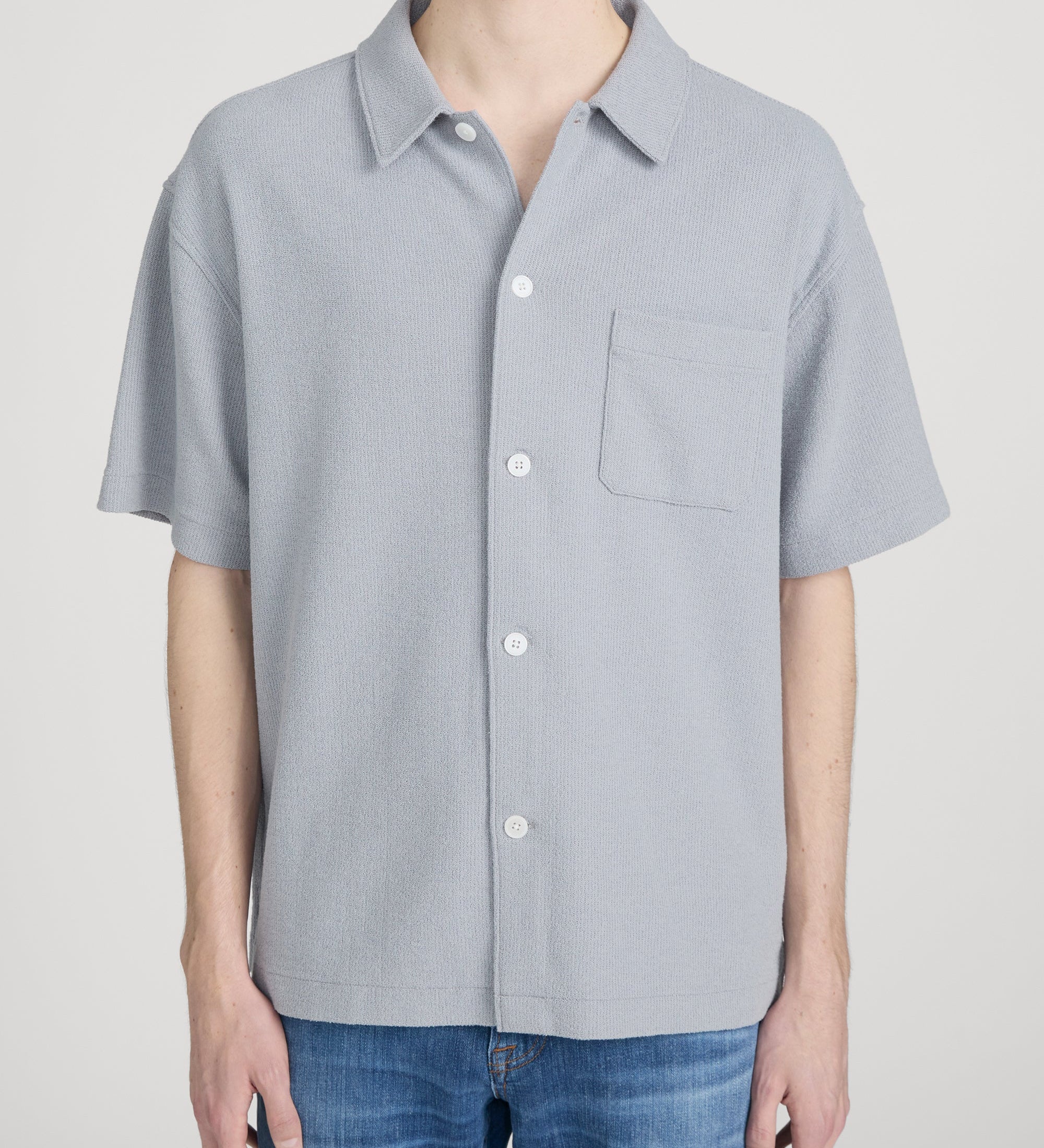 FRAME - Textured Button Down Shirt