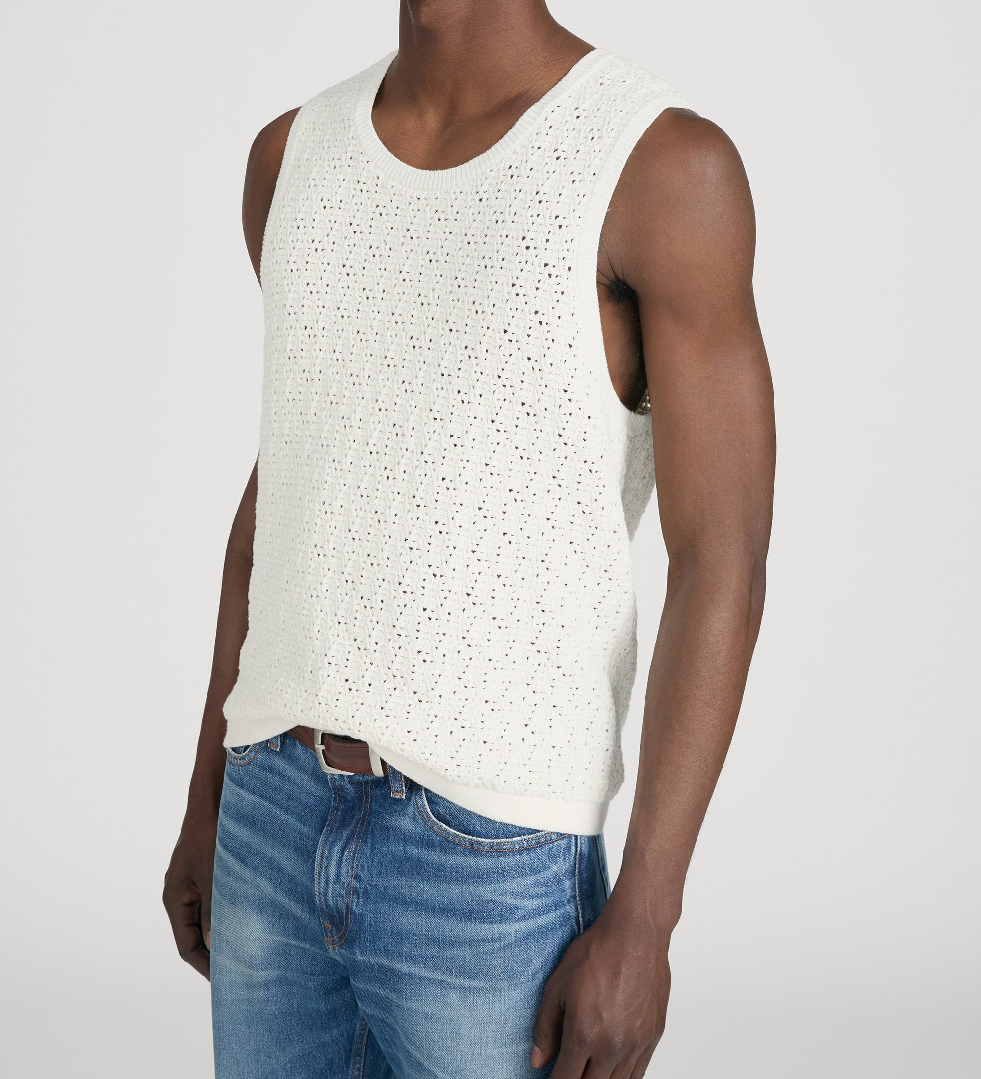 FRAME - Open Stitch Tank