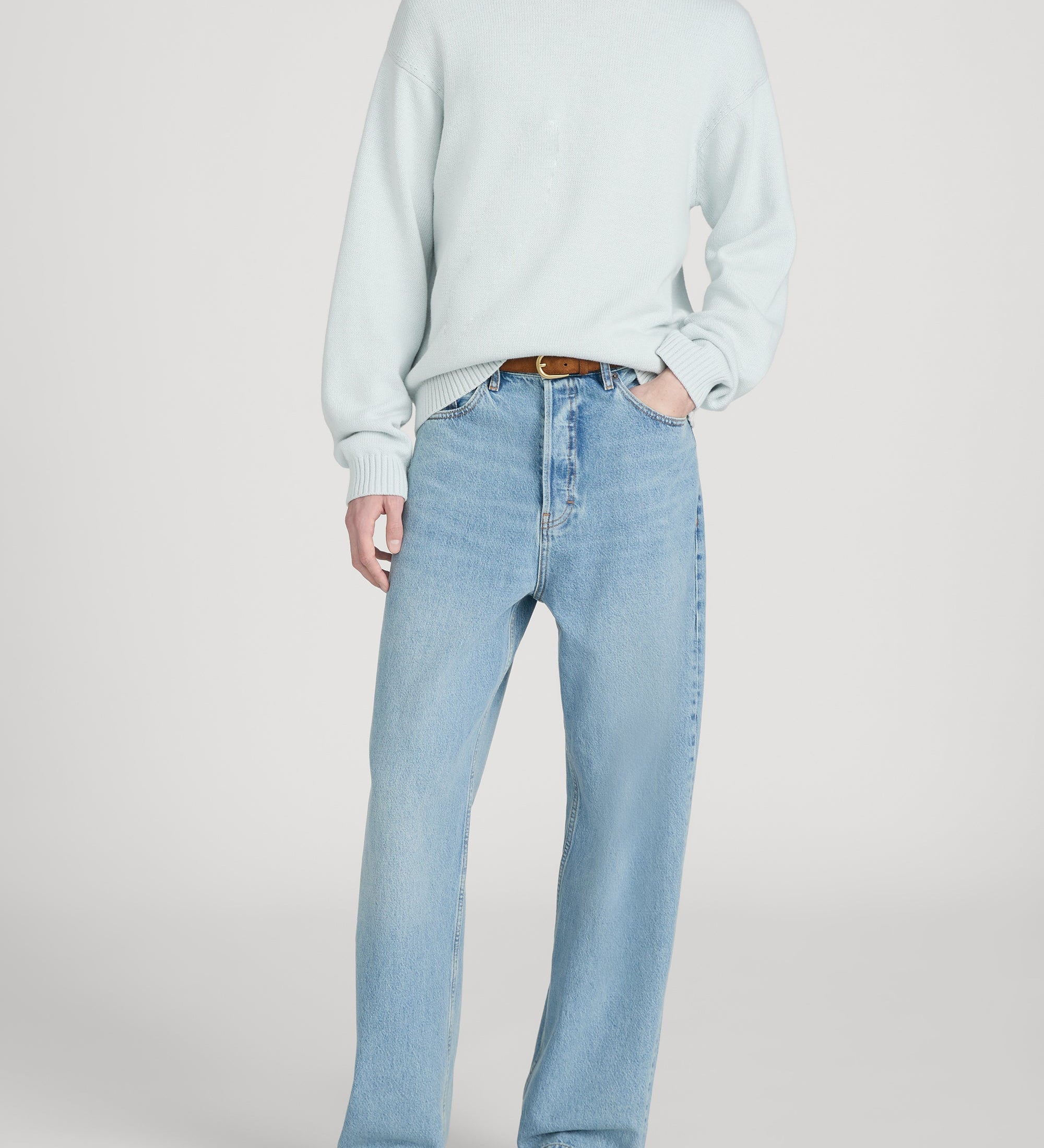 FRAME - Cotton Silk Crewneck Sweater