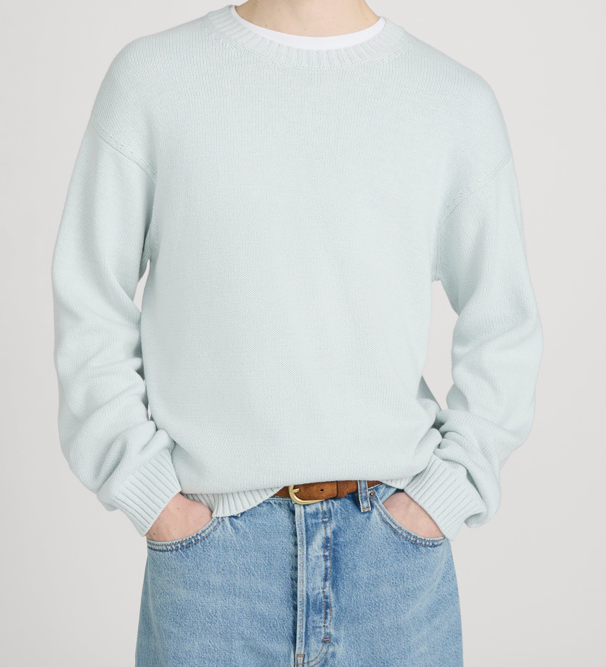 FRAME - Cotton Silk Crewneck Sweater