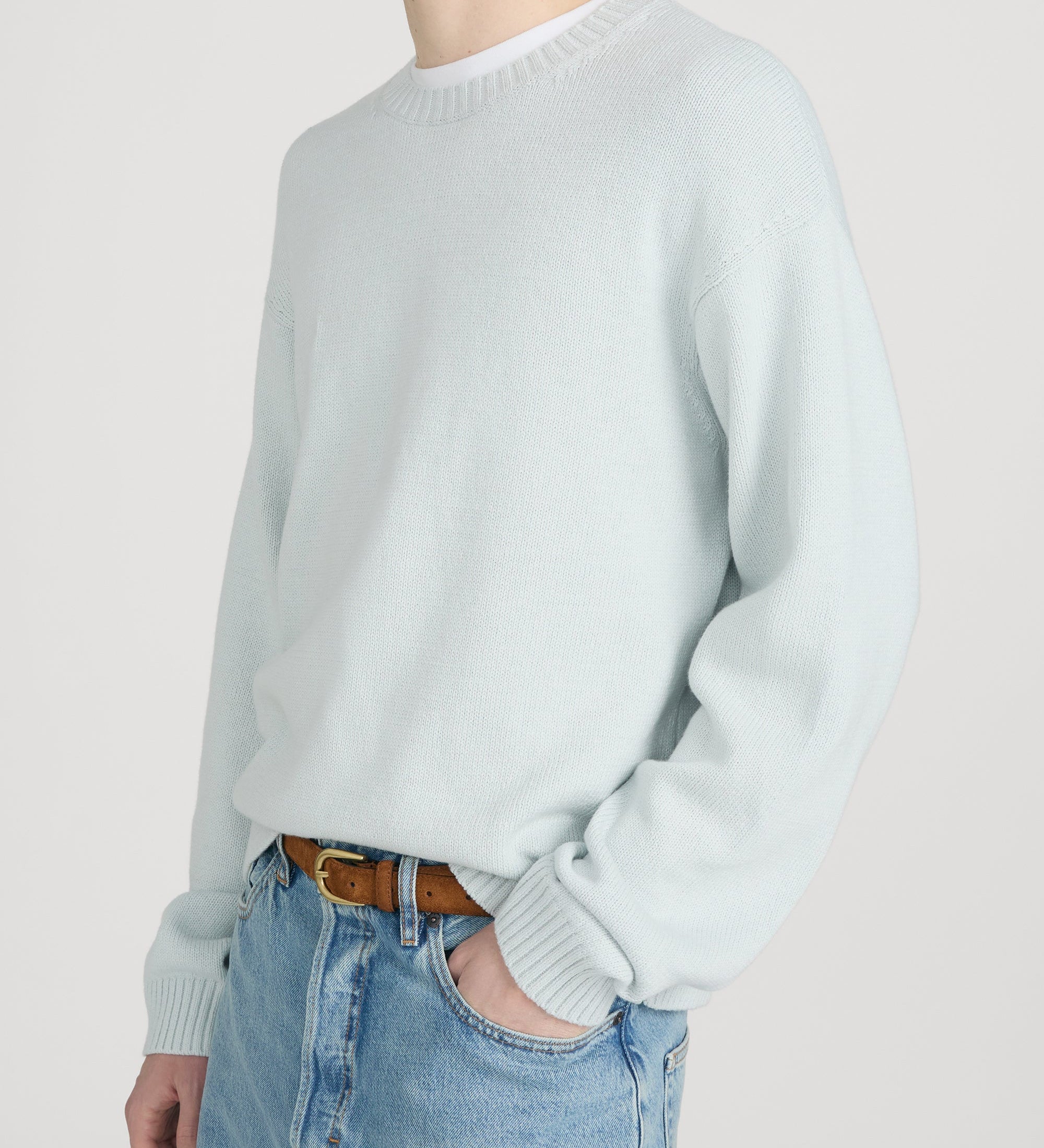 FRAME - Cotton Silk Crewneck Sweater
