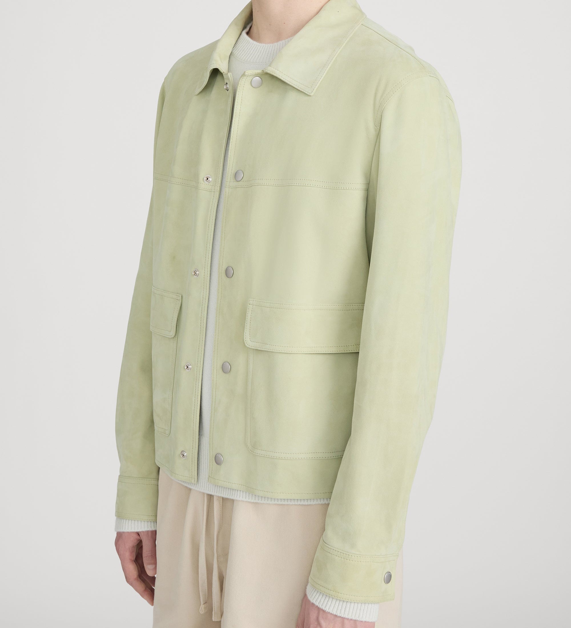 FRAME - Suede Trucker Jacket