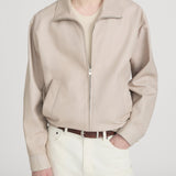 FRAME - Leather Bomber Jacket