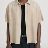 FRAME - Short Sleeve Suede Shirt